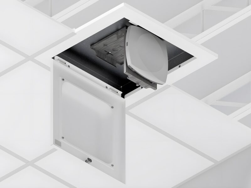 Oberon ceiling access point enclosure