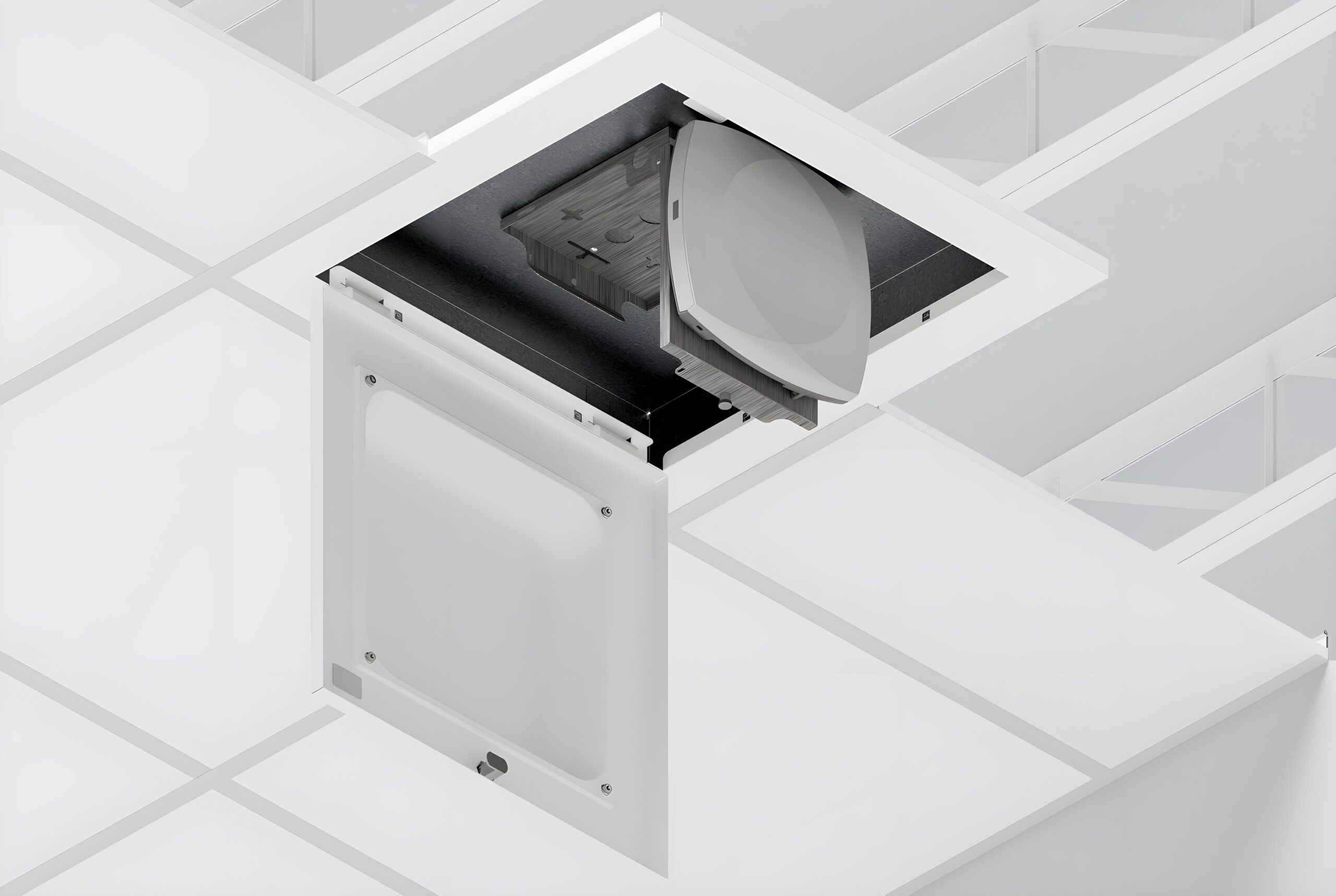 Oberon ceiling access point enclosure