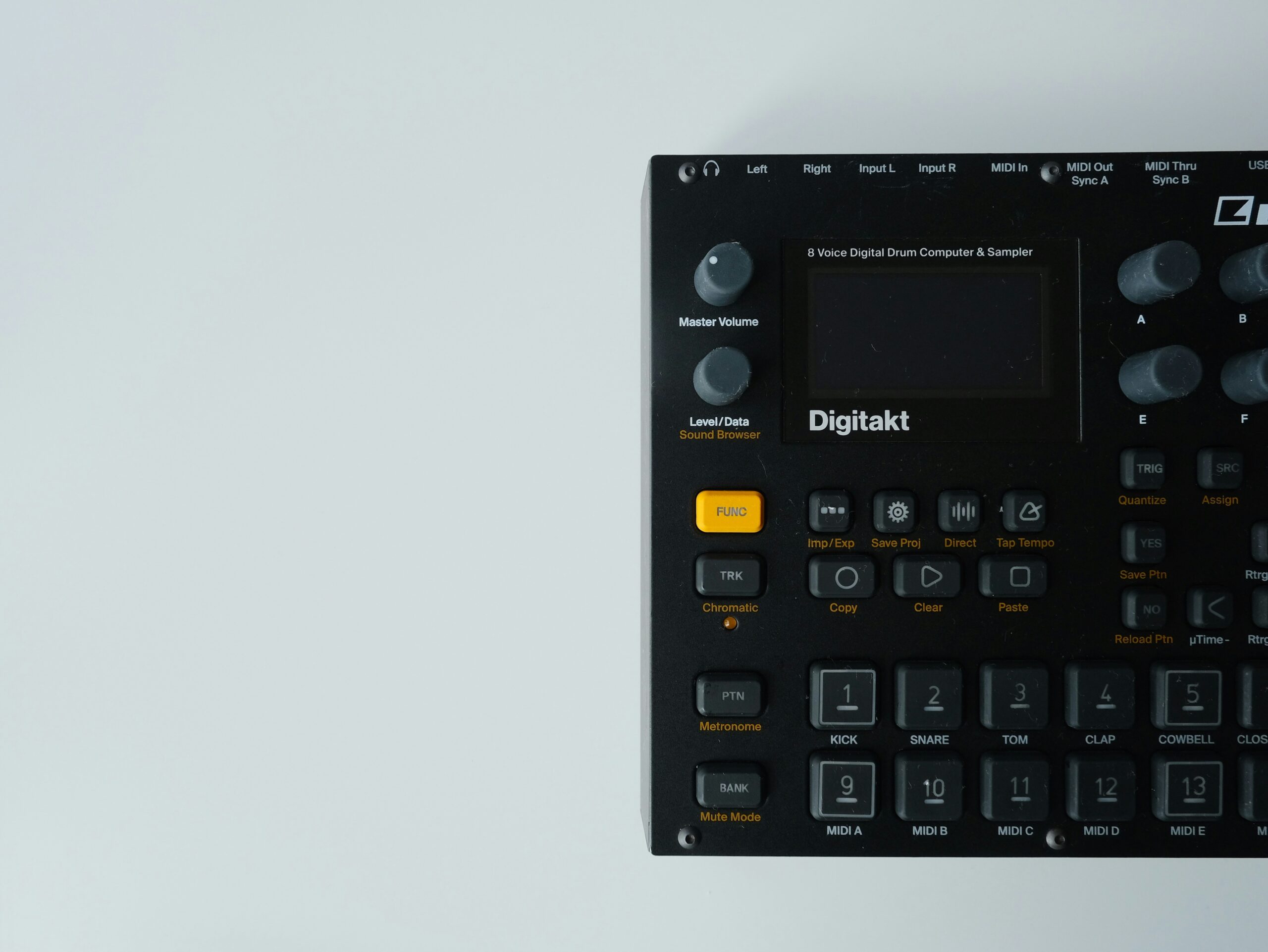 Black and gray digital calculator