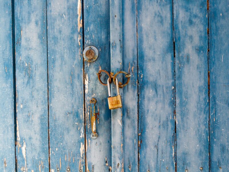 Brass padlock